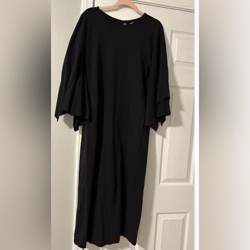 NEW FREE PEOPLE Briar Black Midi Dress, M - Picture 5 of 10